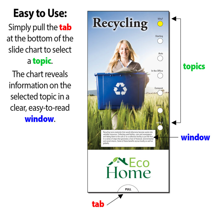 Recycling Slide Charts (Qty 250) - Customize with Your Imprint