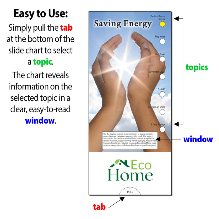 Saving Energy Slide Charts (Qty 250) - Free Customization
