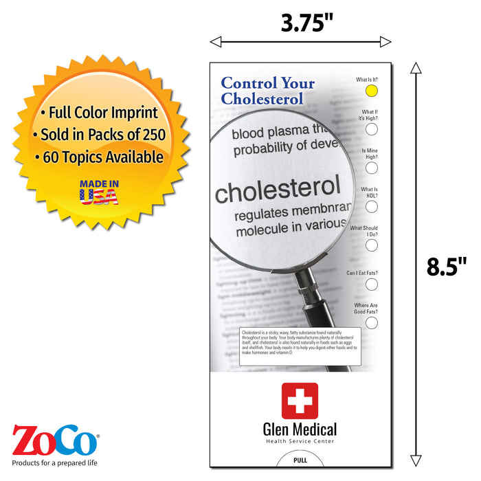 Control Your Cholesterol Slide Charts