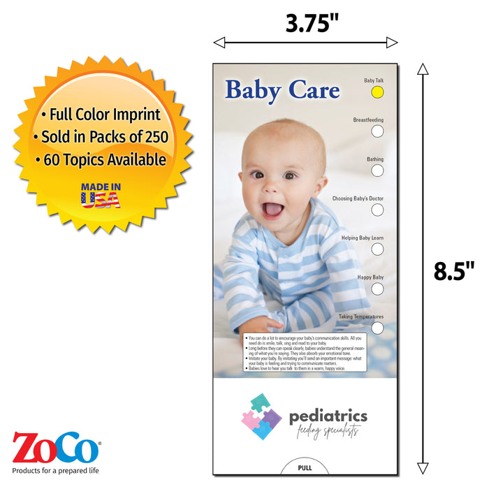 Baby Care Slide Charts