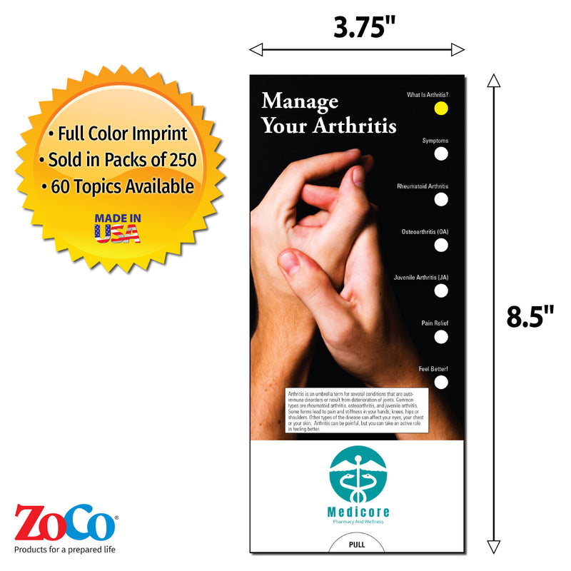 Manage Your Arthritis Slide Charts