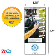 Don't Text and Drive Slide Charts