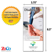Diabetes Slide Charts (Qty 250) - Customize with Your Imprint