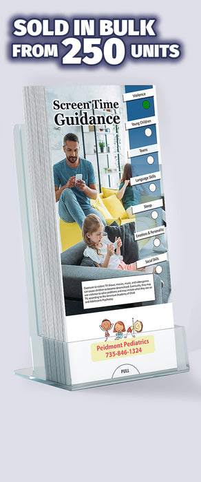 ZoCo - Screen Time Guidance Slide Charts (Qty 250) - Customize with Your Imprint