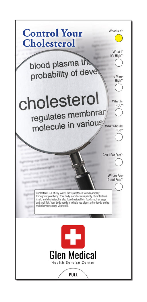 Control Your Cholesterol Slide Charts by ZoCo Products