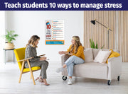 10 Ways to Manage Stress for Teens Poster - by ZoCo Products