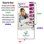Managing Stress Custom Slide Charts - 3.75 x 8.5 - Min Qty 250