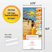 Sun Safety Custom Slide Charts - 3.75 x 8.5 - Min Qty 250
