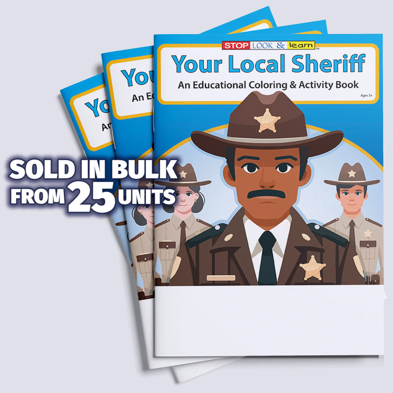 Your Local Sheriff - Kids Coloring & Activity Books - 8" x 10.5"