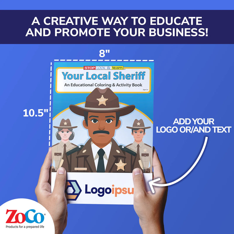 Your Local Sheriff - Kids Coloring & Activity Books - 8" x 10.5"