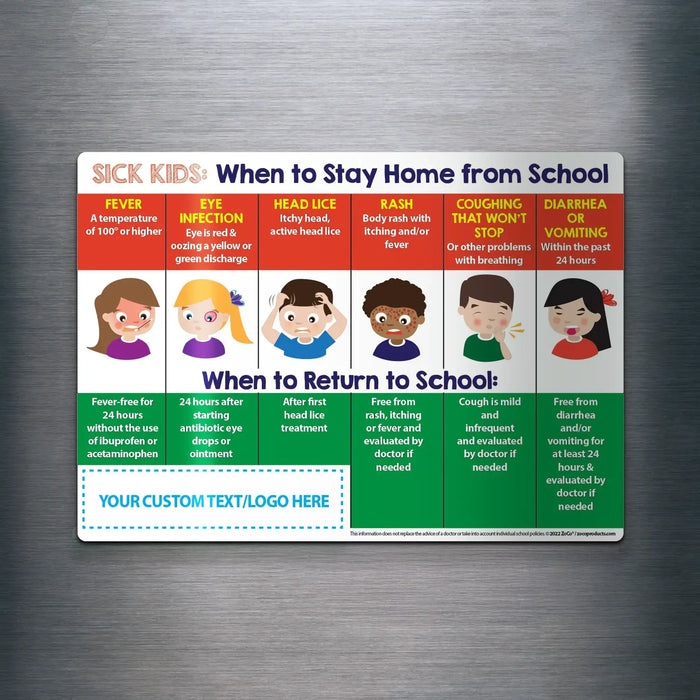 When Sick Kids Should Stay Home - Magnets - (Min.Qty 100)