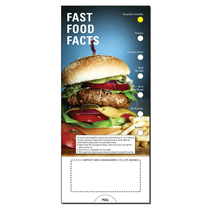 Fast Food Facts Slide Charts