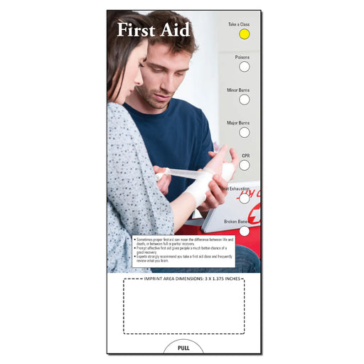 First Aid Slide Charts (Qty 250) - Customize with Your Imprint