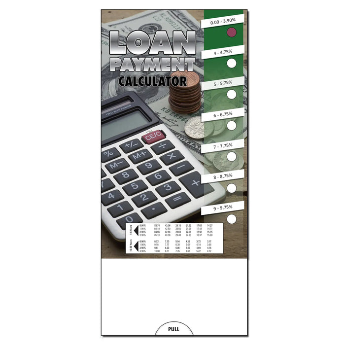 Loan Payment Calculator Slide Charts (Qty 250) - Customize with Your Imprint