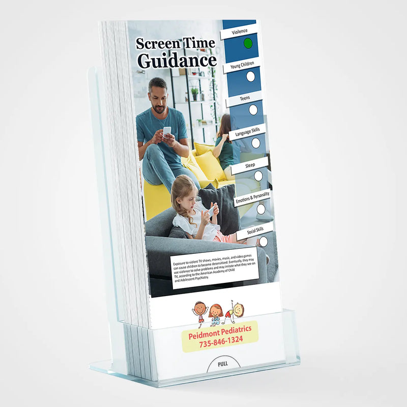 Screen Time Guidance Slide Charts (Qty 250) - Free Customization