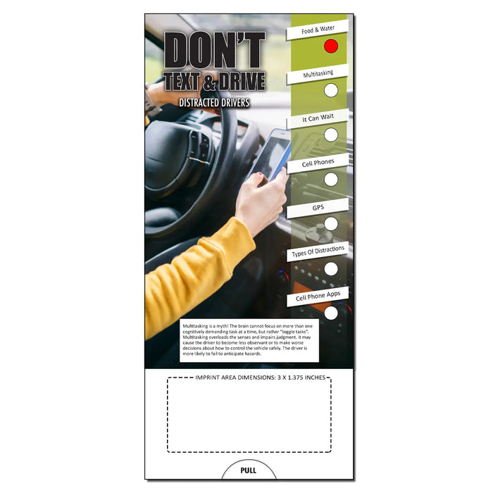 Don't Text and Drive Slide Charts