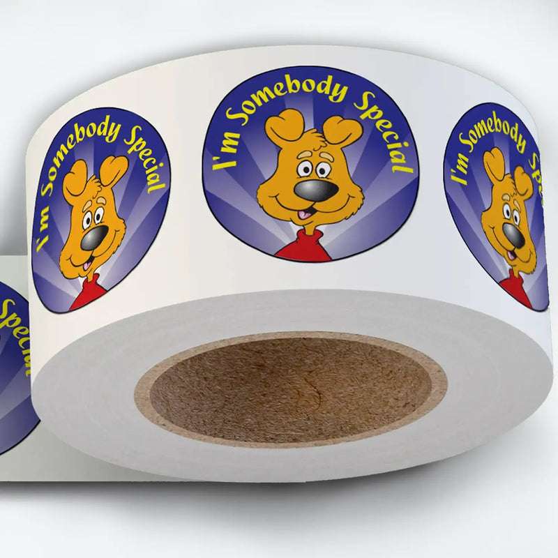 Positive Affirmation 'Somebody Special' for Kids - Kids Stickers - 2" Round