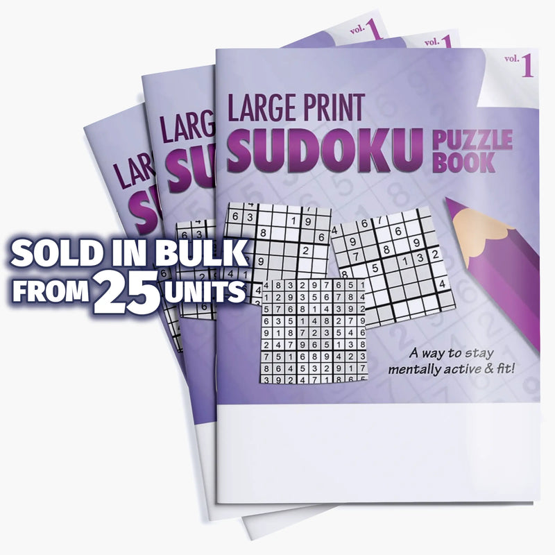 Large Print Sudoku Puzzle Books (Vol. 1) - 8" x 10.5"