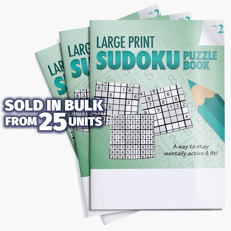 Large Print Sudoku Puzzle Books (Vol. 2) - 8" x 10.5"
