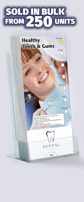 ZoCo - Healthy Teeth & Gums Slide Charts (Qty 250) - Customize with Your Imprint