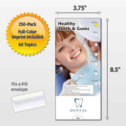 Healthy Teeth & Gums Custom Slide Charts - 3.75 x 8.5 - Min Qty 250