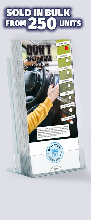 ZoCo - Don't Text and Drive Slide Charts (Qty 250) - Customize with Your Imprint