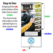 Don't Text and Drive Custom Slide Charts - 3.75 x 8.5 - Min Qty 250