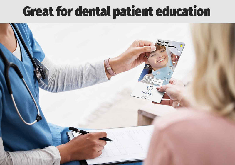 Healthy Teeth & Gums Custom Slide Charts - 3.75 x 8.5 - Min Qty 250