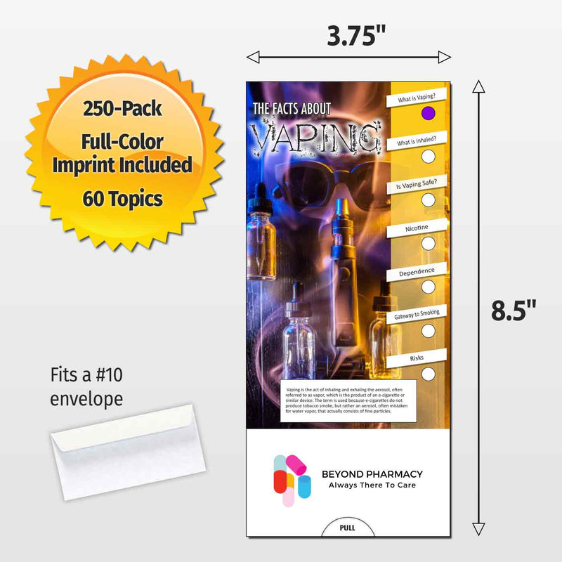 The Facts About Vaping Custom Slide Charts - 3.75 x 8.5 - Min Qty 250