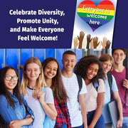 Everyone Is Welcome Here — Laminated Diversity Poster — 12 × 18
