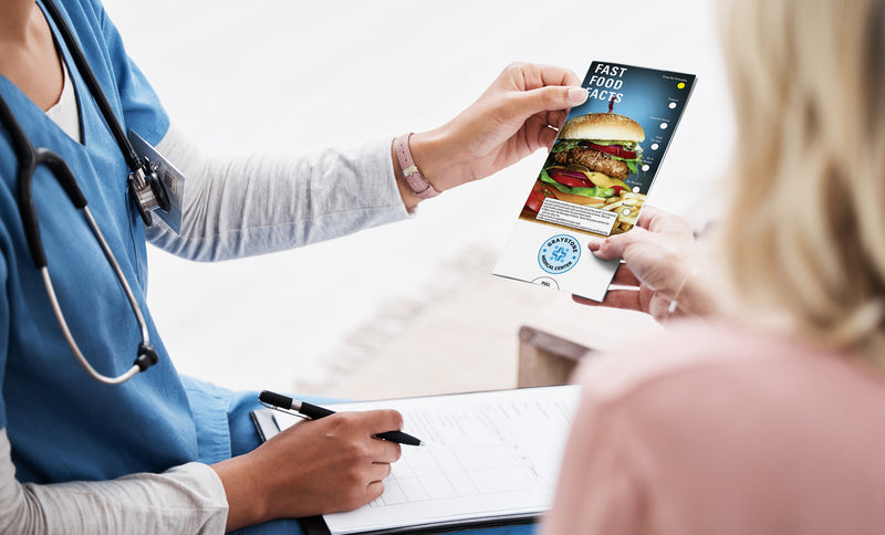 Fast Food Facts Slide Charts (Qty 250) - Customize with Your Imprint