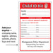 Child ID & Fingerprint Kits - Min Qty 100