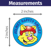 Helmet Safety Smart Sticker Roll – 2 inch Round – 400 Count – Kids