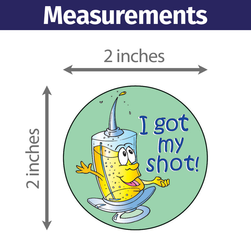 I Got My Shot! Sticker Roll – 2 inch Round – 400 Count