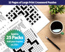 ZoCo - Large Print Crossword Puzzle Books in Bulk