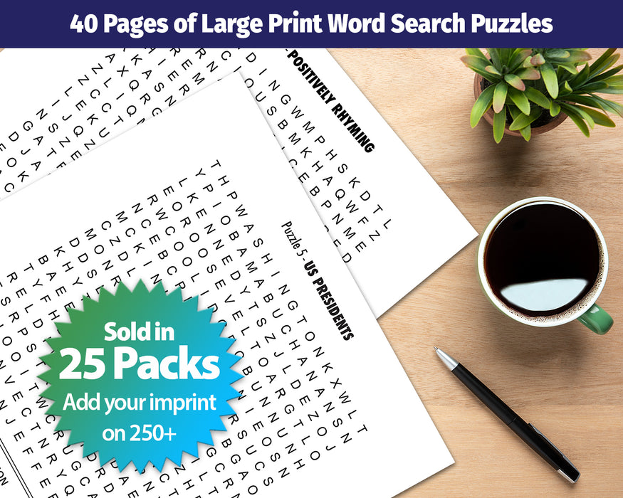 ZoCo - Deluxe Large Print Word Search Puzzle Books (Vol. 1)