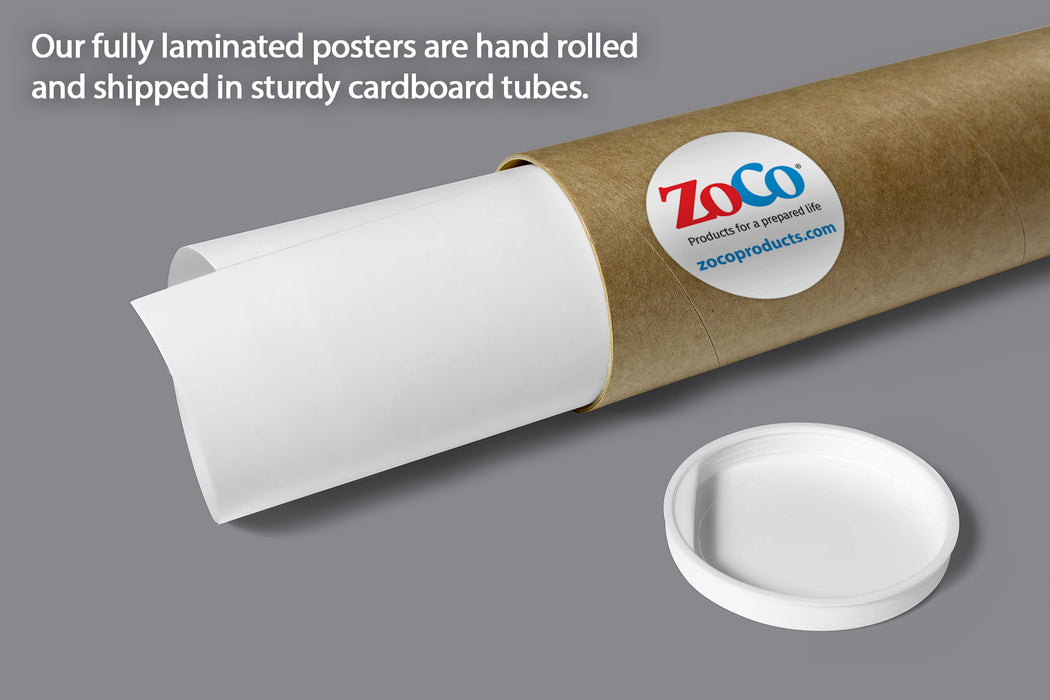 MADE IN THE USA: All of our posters are printed in the USA and shipped in sturdy cardboard tubes.