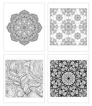 Gift Pack: 2 Adult Coloring Books: Oceans and Patterns - Includes 10 Pencils