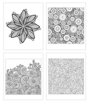 Gift Pack: 2 Adult Coloring Books: Oceans and Patterns - Includes 10 Pencils