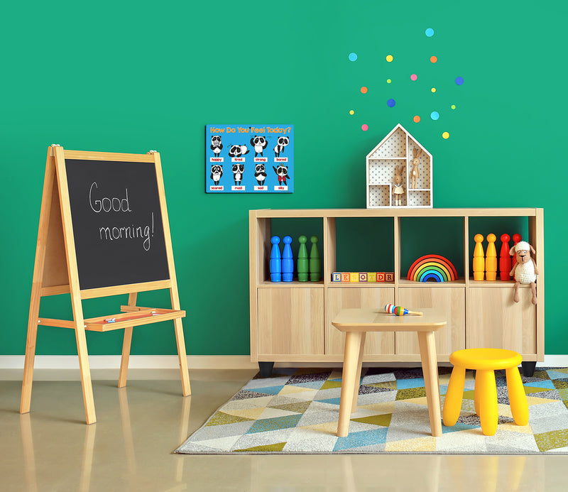 Feelings & Emotions Mood Chart — Laminated Card with Magnets