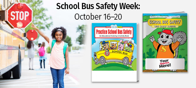 School Bus Safety Coloring Books in Bulk by ZoCo Products