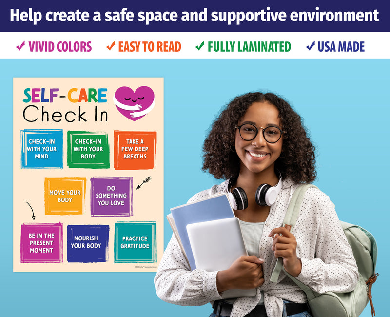 Self Care Check In Poster