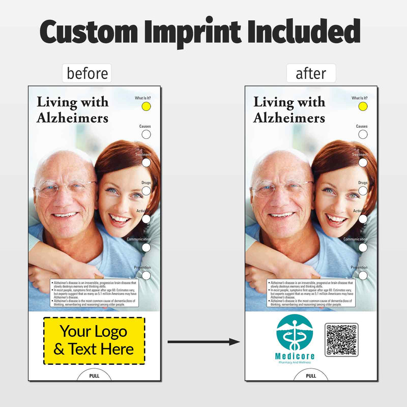 Living with Alzheimer’s Custom Slide Charts - 3.75 x 8.5 - Min Qty 250
