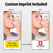 Living with Asthma Custom Slide Charts - 3.75 x 8.5 - Min Qty 250