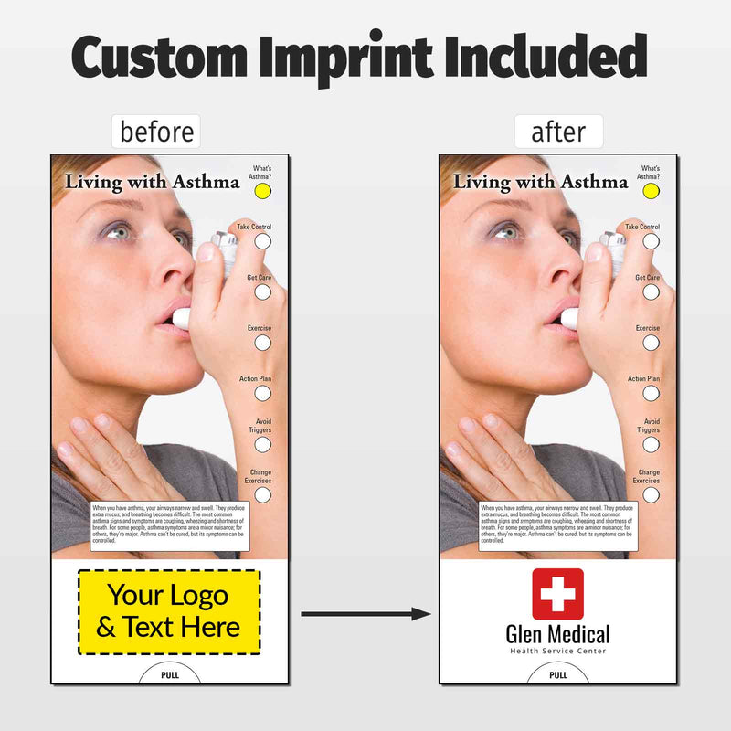 Living with Asthma Custom Slide Charts - 3.75 x 8.5 - Min Qty 250
