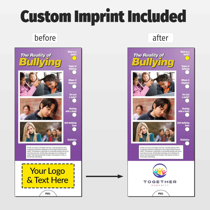 The Reality of Bullying Custom Slide Charts - 3.75 x 8.5 - Min Qty 250