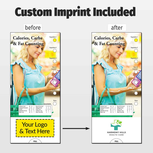 Calories, Carbs & Fat Counting Slide Charts