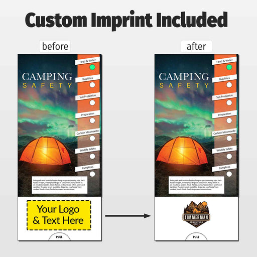 Camping Safety Slide Charts - Add Your Logo + Text