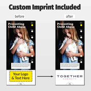 Preventing Child Abuse Custom Slide Charts - 3.75 x 8.5 - Min Qty 250