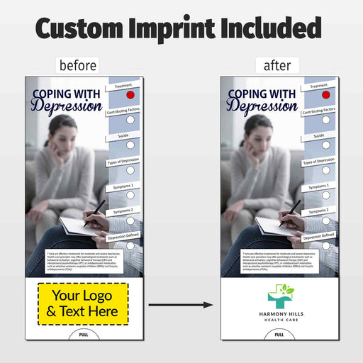 Coping with Depression Slide Charts - Add Your Logo + Text